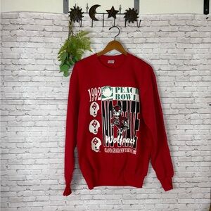 Vintage Red 1992 Atlanta Georgia New Years Day Crewneck